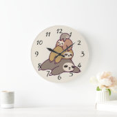 Cute animated Sloths Grote Klok (Huis)