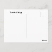 Cute animated Tooth Fairy Briefkaart (Achterkant)