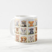 Cute Animaux 2 Café Mug (Devant gauche)