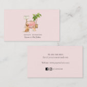 Cute Animaux domestiques et Carte de visite de la  (Devant / Derrière)