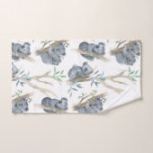 Cute Animaux Koala sur arbre (Serviette à main)