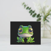 Cute Anime Cartoon Frog Briefkaart (Staand voorkant)