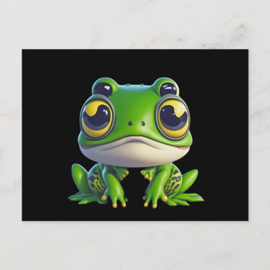 Cute Anime Cartoon Frog Briefkaart (Voorkant)