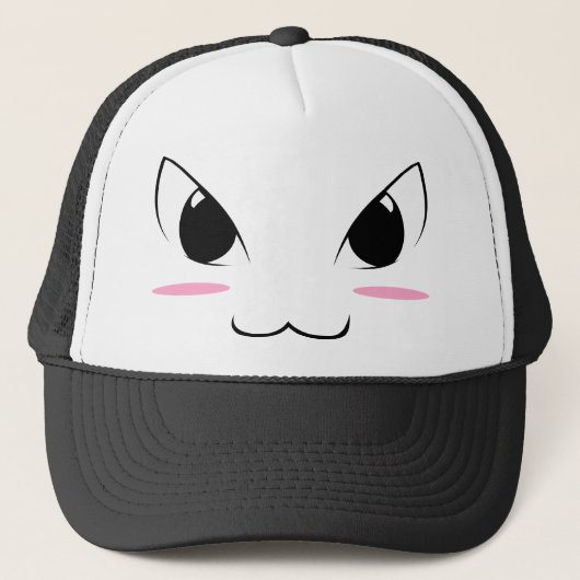 Cute Anime Face #1 Trucker Pet (Voorkant)