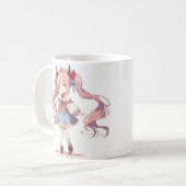 Cute Anime fille Café Mug (Devant gauche)