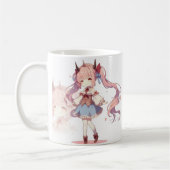 Cute Anime fille Café Mug (Gauche)