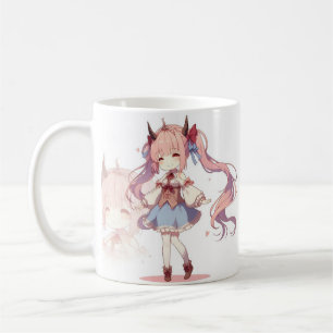 Cute Anime fille Café Mug