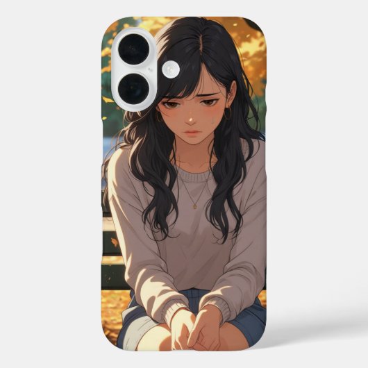 Cute Anime Girl iPhone 16 Coque - Élégante Protect (Verso)