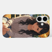 Cute Anime Girl iPhone 16 Coque - Élégante Protect (Verso (horizontal))