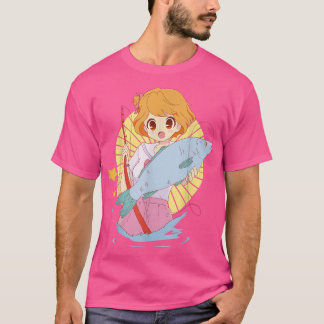 Cute Anime Girl Love Vist meisjes Teen T-shirt