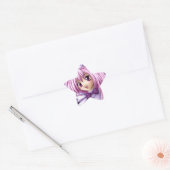 Cute Anime Girl Maid Ster Sticker (Envelop)