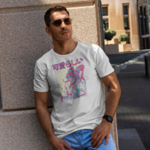 Cute Anime Girl met puistspeelgoed T-shirt