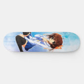 Cute anime girl skateboard (Horizontaal)