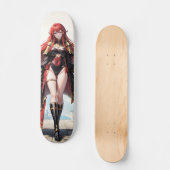 Cute Anime Girl Skateboard (Voorkant)