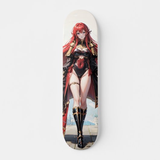 Cute Anime Girl Skateboard (Voorkant)