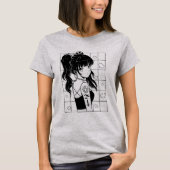 Cute Anime Gothic Girl T-shirt (Voorkant)