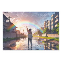 Cute Anime Inpakpapier - Pakket van 3 pagina's