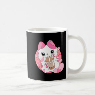 Cute Anime Kawaii Cat Boba Bubble Tea Girls Costum Koffiemok