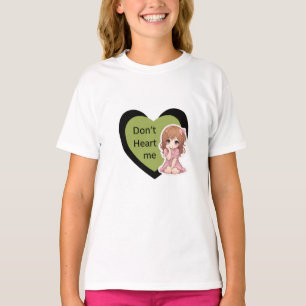 Cute Anime Meisje Grafische T-shirt voor Tiener Me
