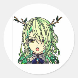 Cute anime ronde sticker