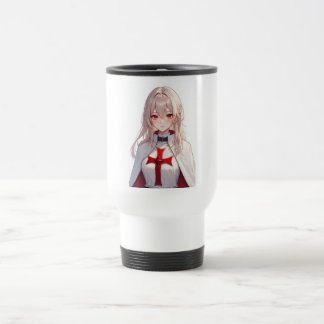 Cute Anime Templar Knight Travel Mug
