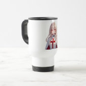 Cute Anime Templar Knight Travel Mug Reisbeker (Voorkant links)