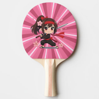 Cute anime warrior blossom girl tafeltennisbatje
