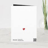 Cute annoyed cat bedelend voor Valentijn | Financi Feestdagen Kaart (Achterkant)