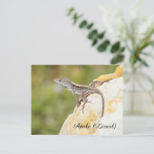 Cute Anole Lizard Briefkaart (Staand voorkant)