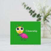 Cute Ant & Citiship Briefkaart (Staand voorkant)