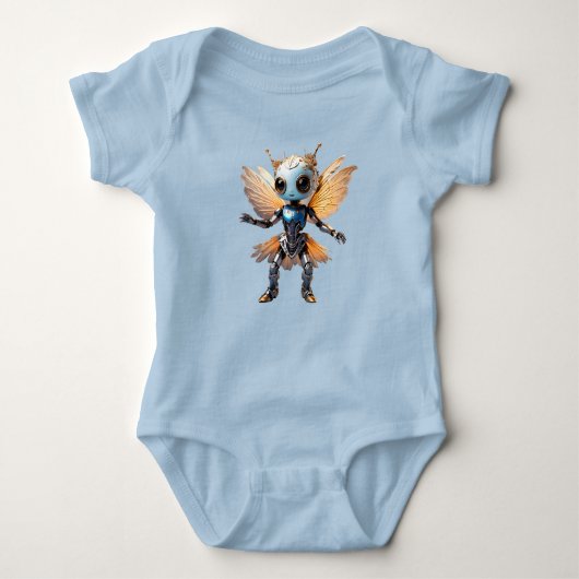 Cute Ant Girl Dancing Robot Pixie Romper (Voorkant)