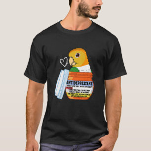 Cute Antidepressant Parrot I White-bellied Caïro T-shirt