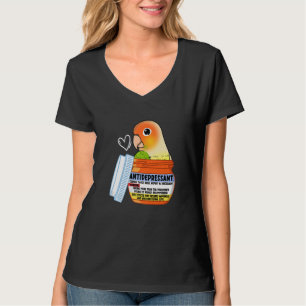 Cute antidepressiva Parrot I Green Cheek Pineappel T-shirt