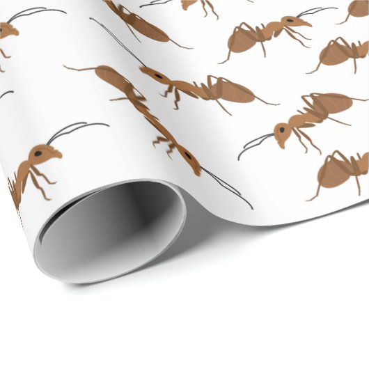 Cute Ants Pattern Cadeaupapier (Rol Hoek)