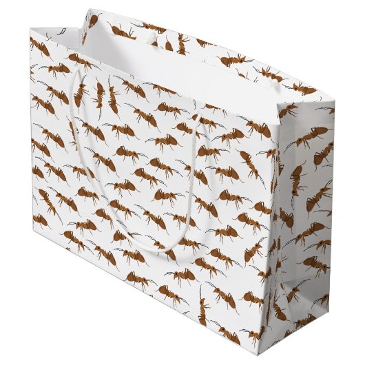 Cute Ants Pattern Groot Cadeauzakje (Achterkant Gekanteld)