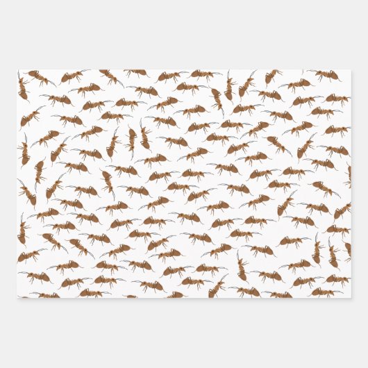 Cute Ants Pattern Inpakpapier Vel (Voorkant 2)