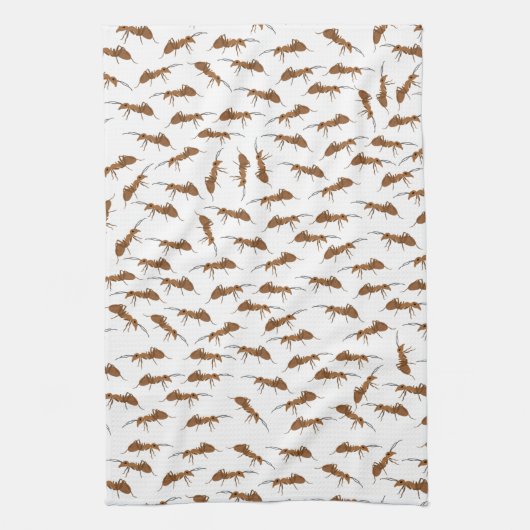 Cute Ants Pattern Theedoek (Verticaal)
