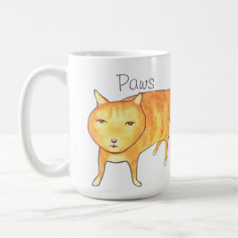 Cute Apathetic Orange Cat Koffiemok