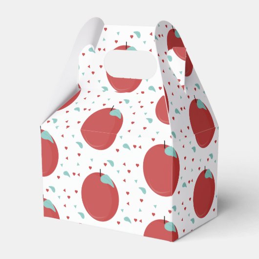 Cute Apple Confetti Birthday Party Bedankdoosjes (Voorkant Zijde)