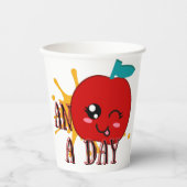 Cute Apple Papieren Bekers (Voorkant)