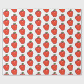 Cute Apple Pattern Cadeaupapier (Vlak)