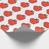 Cute Apple Pattern Cadeaupapier (Hoek)