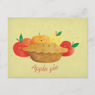 Cute Apple Pie Briefkaart