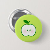 Cute Apple Ronde Button 5,7 Cm (Voorkant /achterkant)