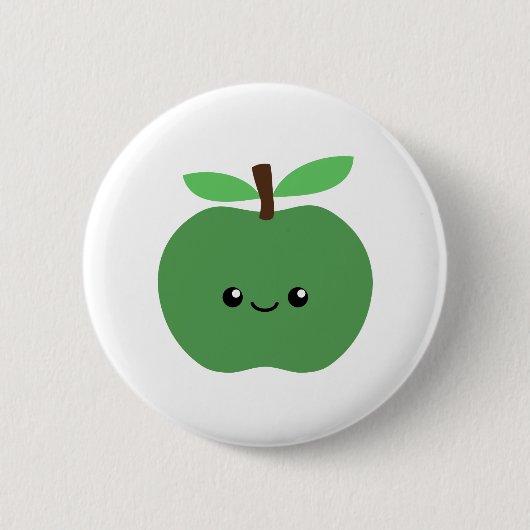 Cute Apple Ronde Button 5,7 Cm (Voorkant)