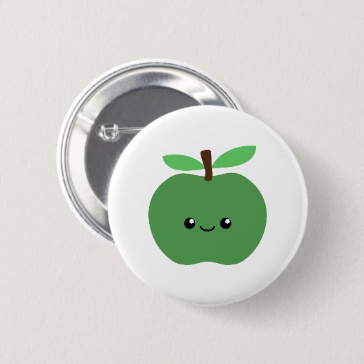 Cute Apple Ronde Button 5,7 Cm (Voorkant /achterkant)
