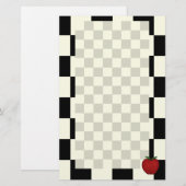 Cute Apple Stationery Briefpapier (Voorkant / Achterkant)