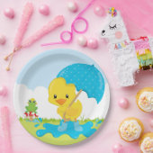 Cute April douches Papieren Bordje (Feest)