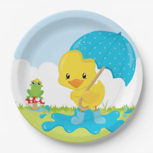 Cute April douches Papieren Bordje