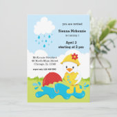 Cute April Showers Kaart (Staand voorkant)